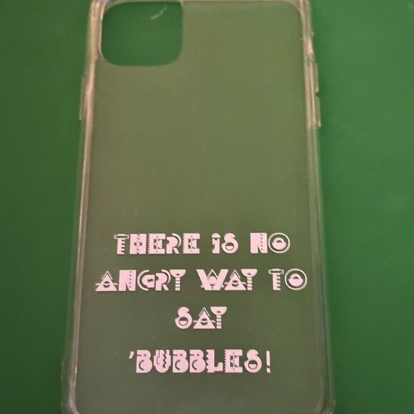 iPhone 11 Pro Max clear case with text NWOT - Picture 1 of 7